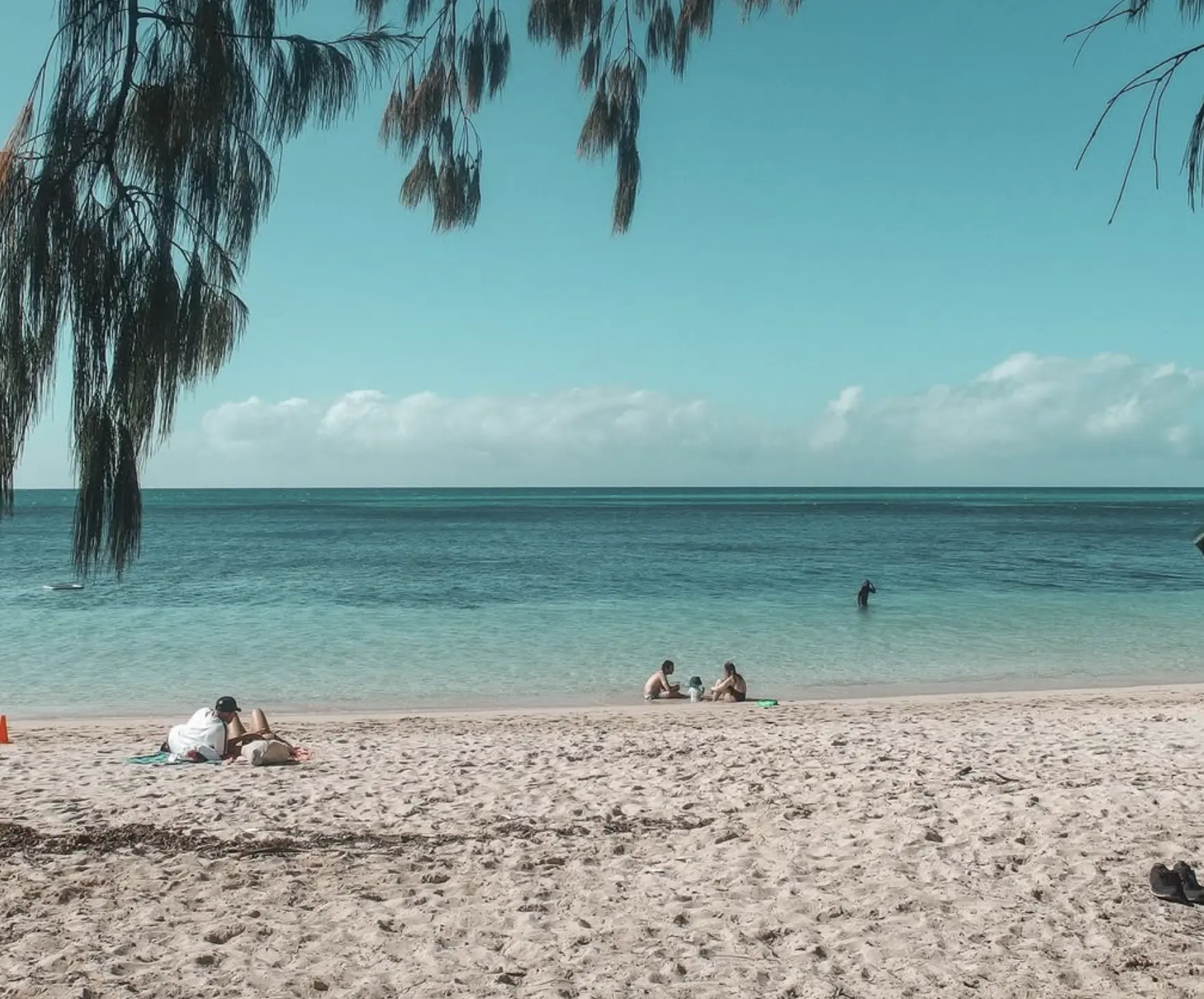 kids snorkelling over colourful coral reef