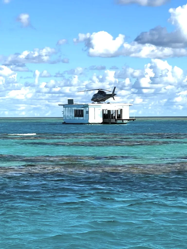 patch reefs visible from space near Whitsundays