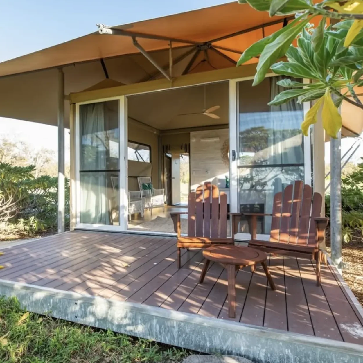Accommodation is through the Island Eco Resort